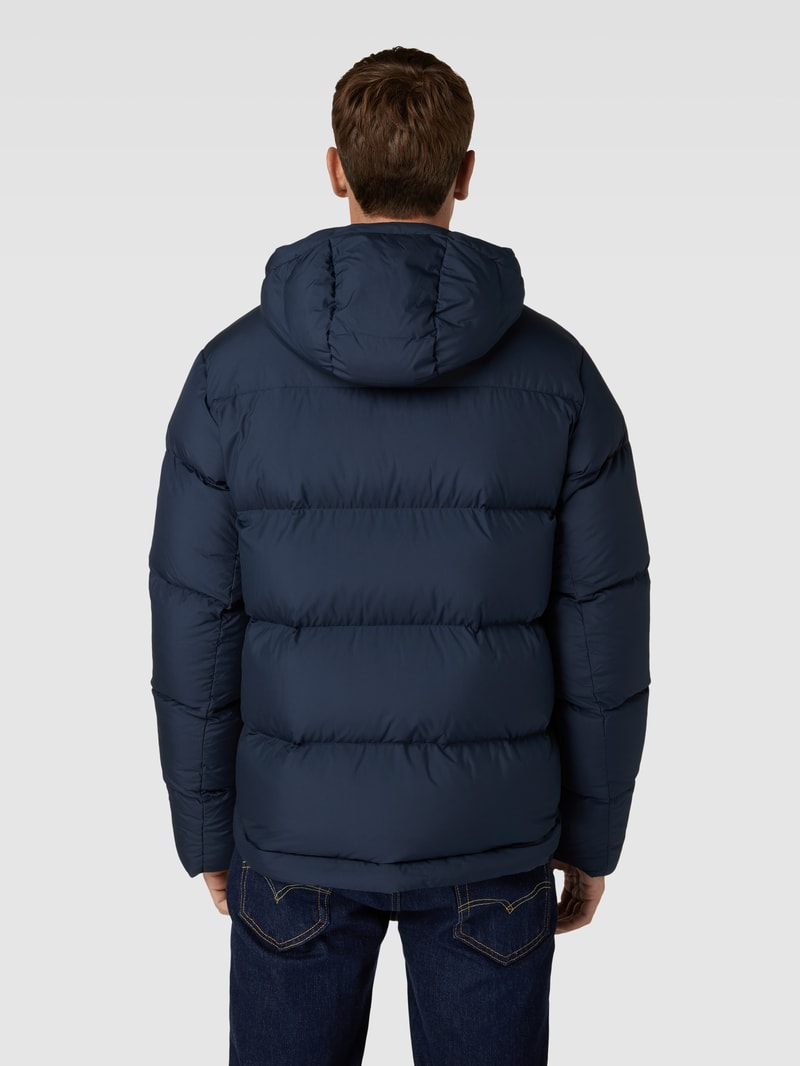 Daunenjacke mit Kapuze Modell 'Rivel' in marineblau