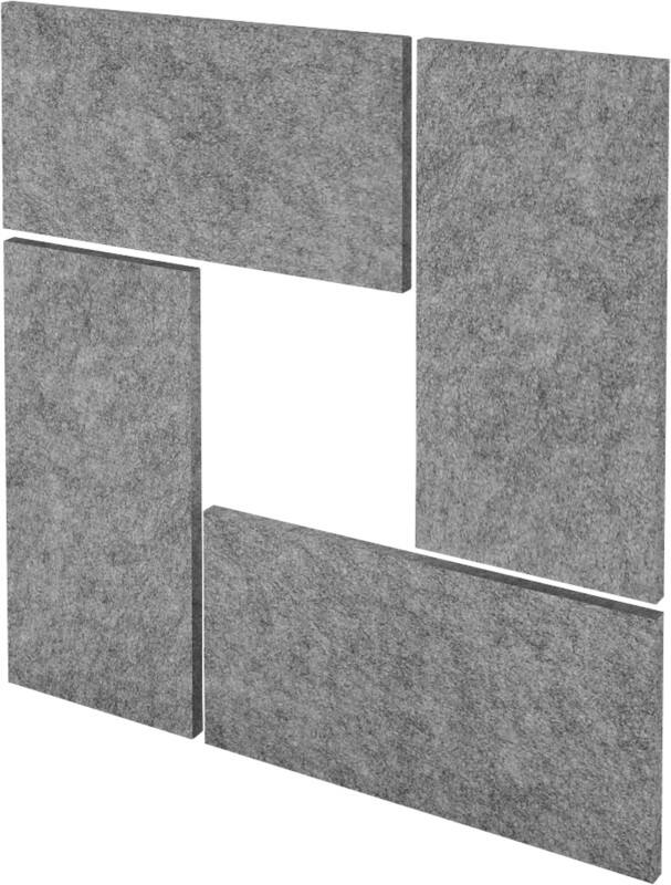 Hammerbacher Akustik-Wandelemente VAWP65 Grau 325 mm x 250 mm x 650 mm