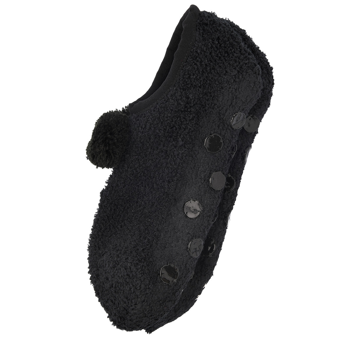 1 Paar Damen Kuschelballerinas mit Bommel