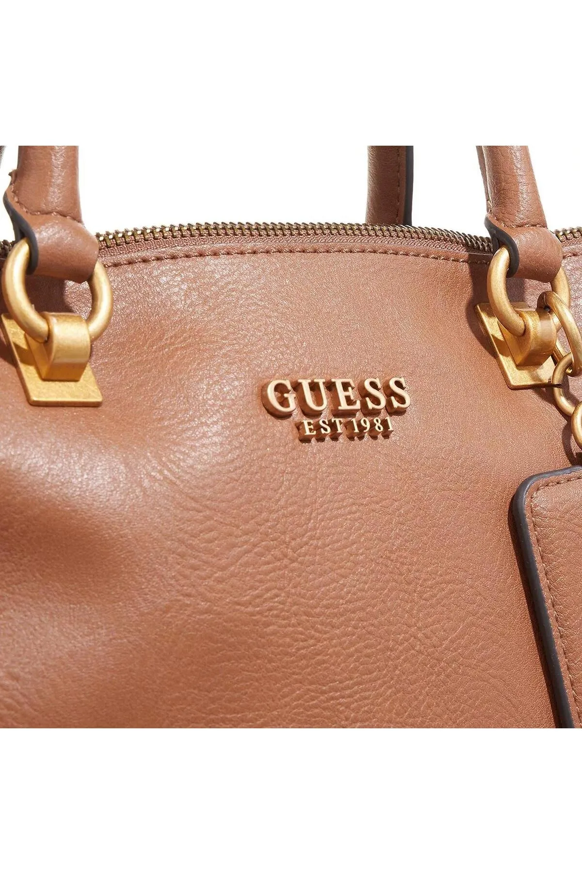 Guess  Arja Luxus Satchel Cognac