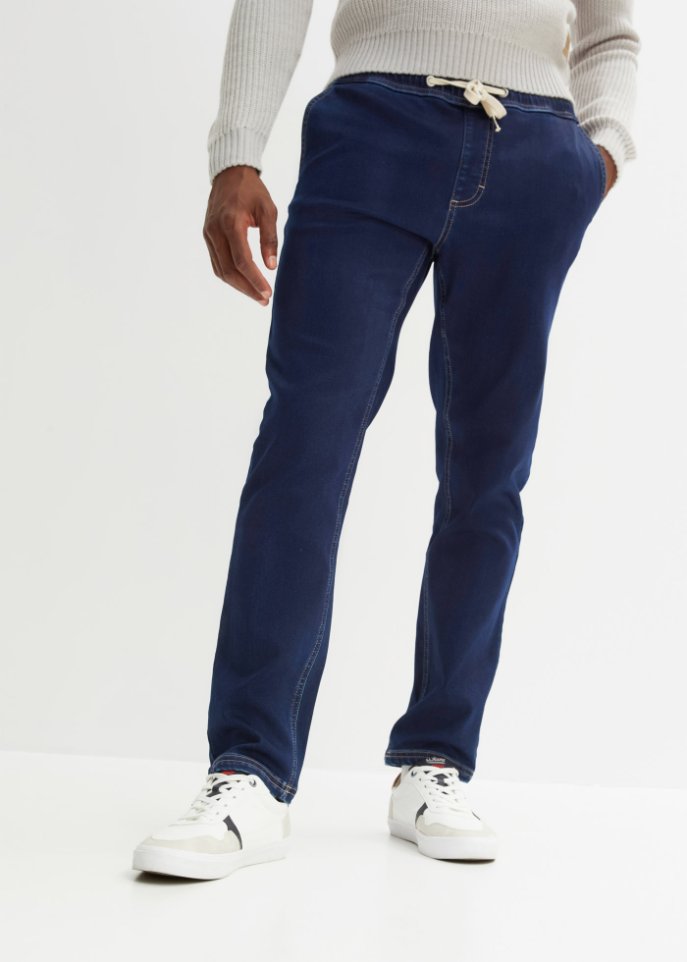 Regular Fit Schlupf-Thermojeans, Straight