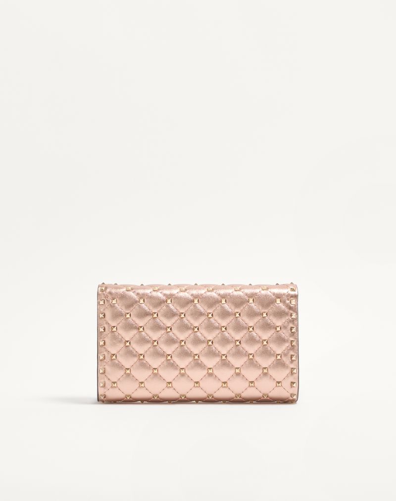 Bolsa de ombro Valentino Garavani Rockstud Spike em couro napa laminado