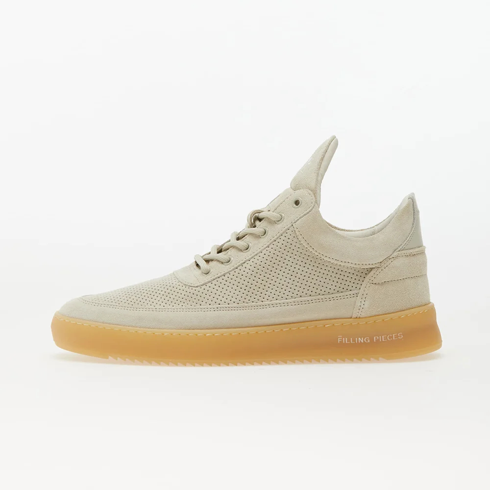 Filling Pieces Low Top Perforated Suede 10122791890 / weiss