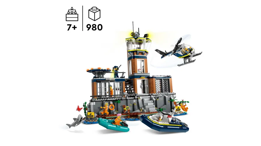 LEGO City Polizei 60419 Polizeistation auf der Gefängnisinsel