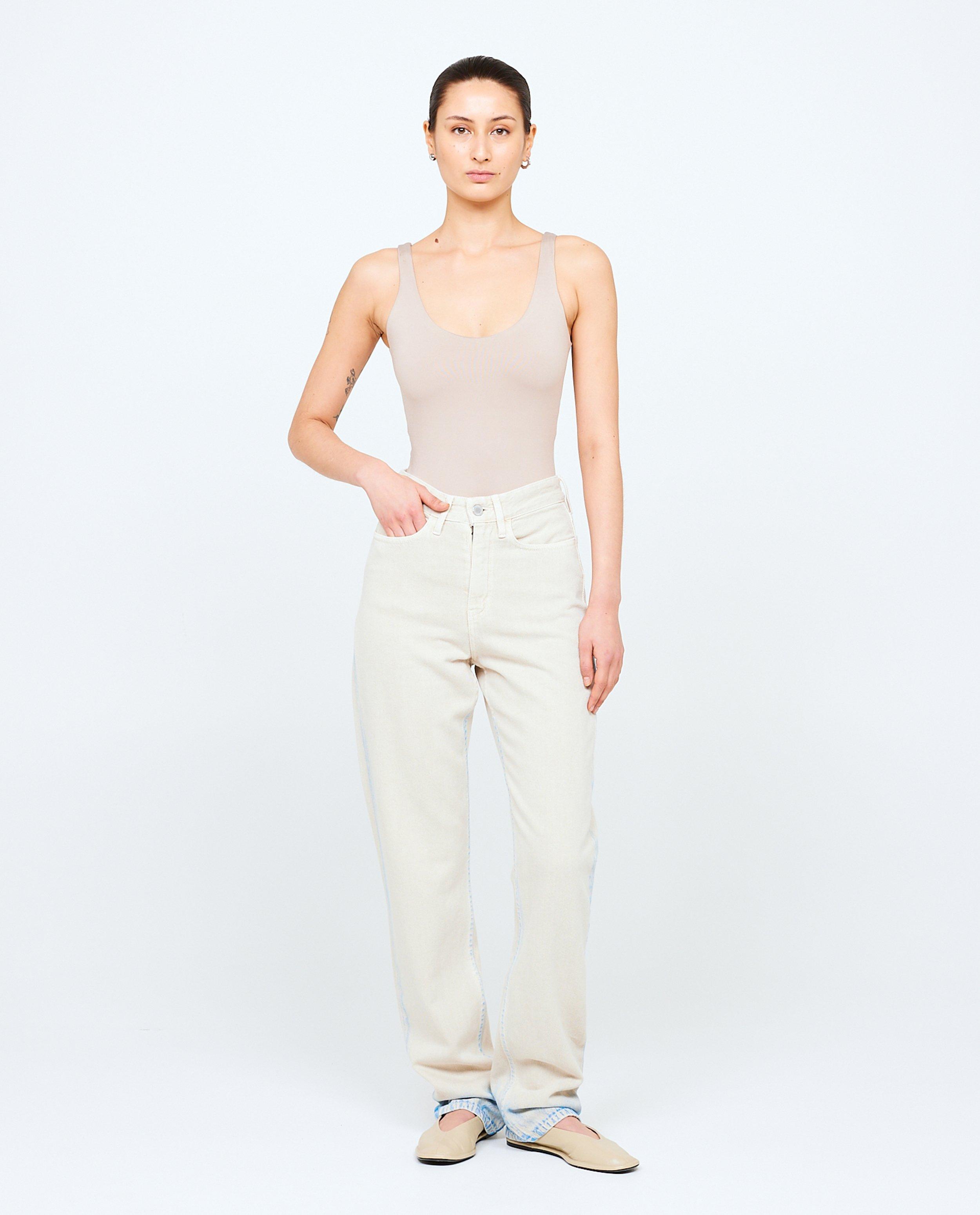 HNST Bézs színű farmer színátmenetes mintával