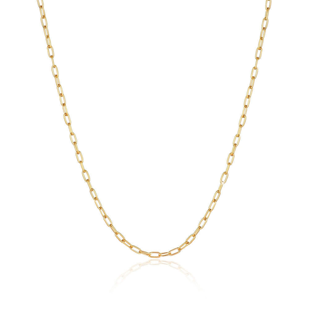KUZZOI KUZZOI Collier Herren Gliederkette Oval Basic Fein 925 Silber collier