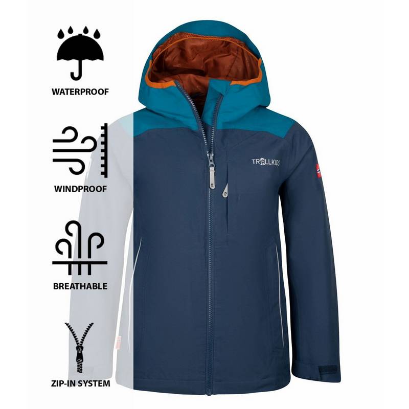 Trollkids Bergen Regenjacke Kinder