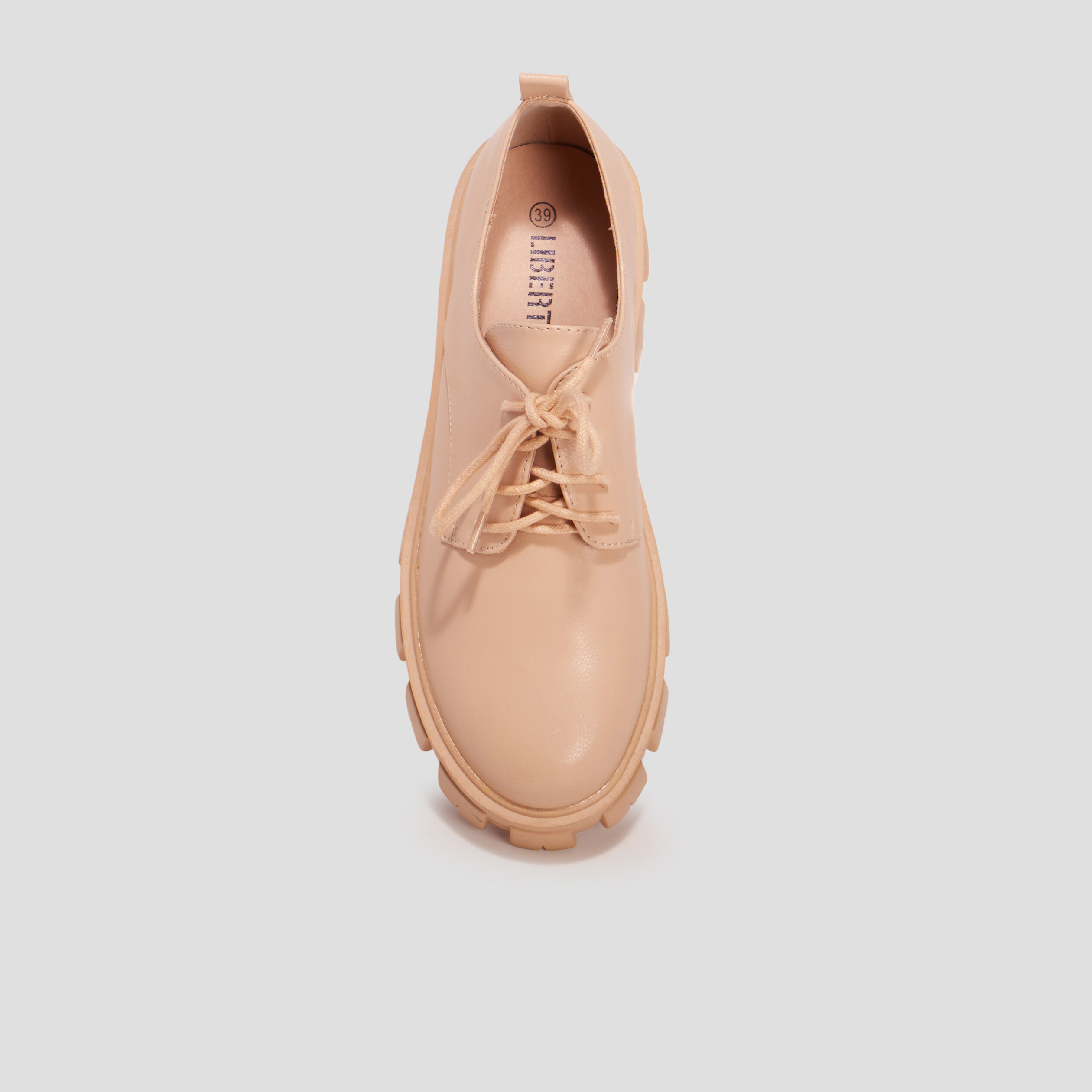 Derbies à lacets Liberto sable femme | La Halle