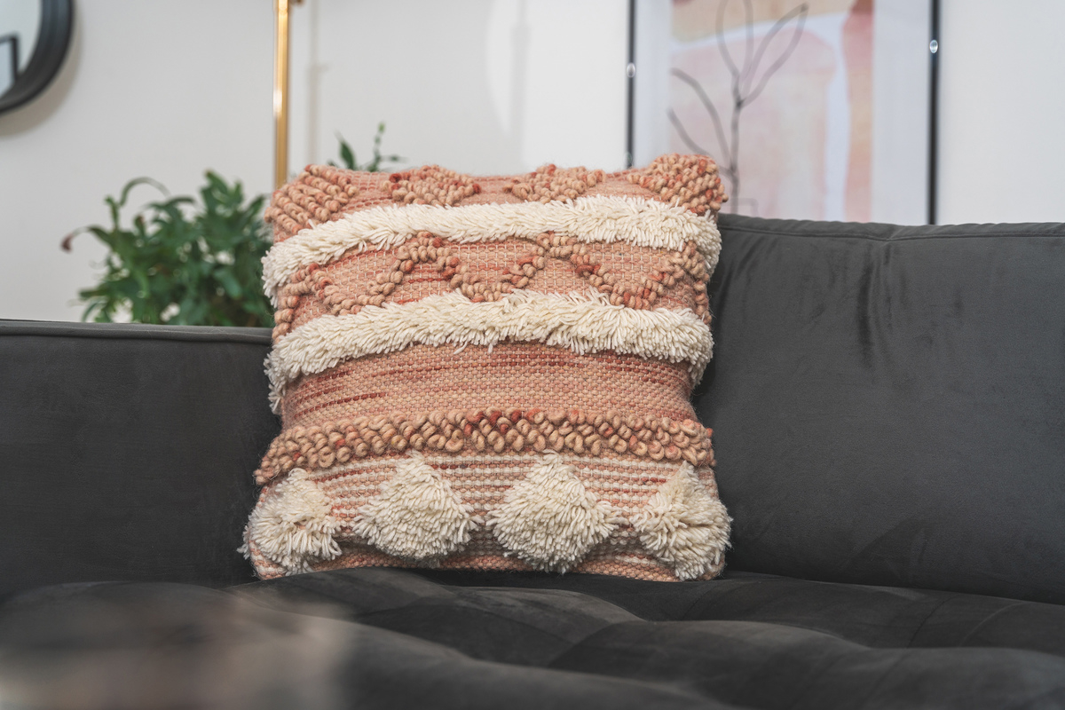 megusta Kissen Bohist 225 Rosa / Creme 45cm x 45cm
