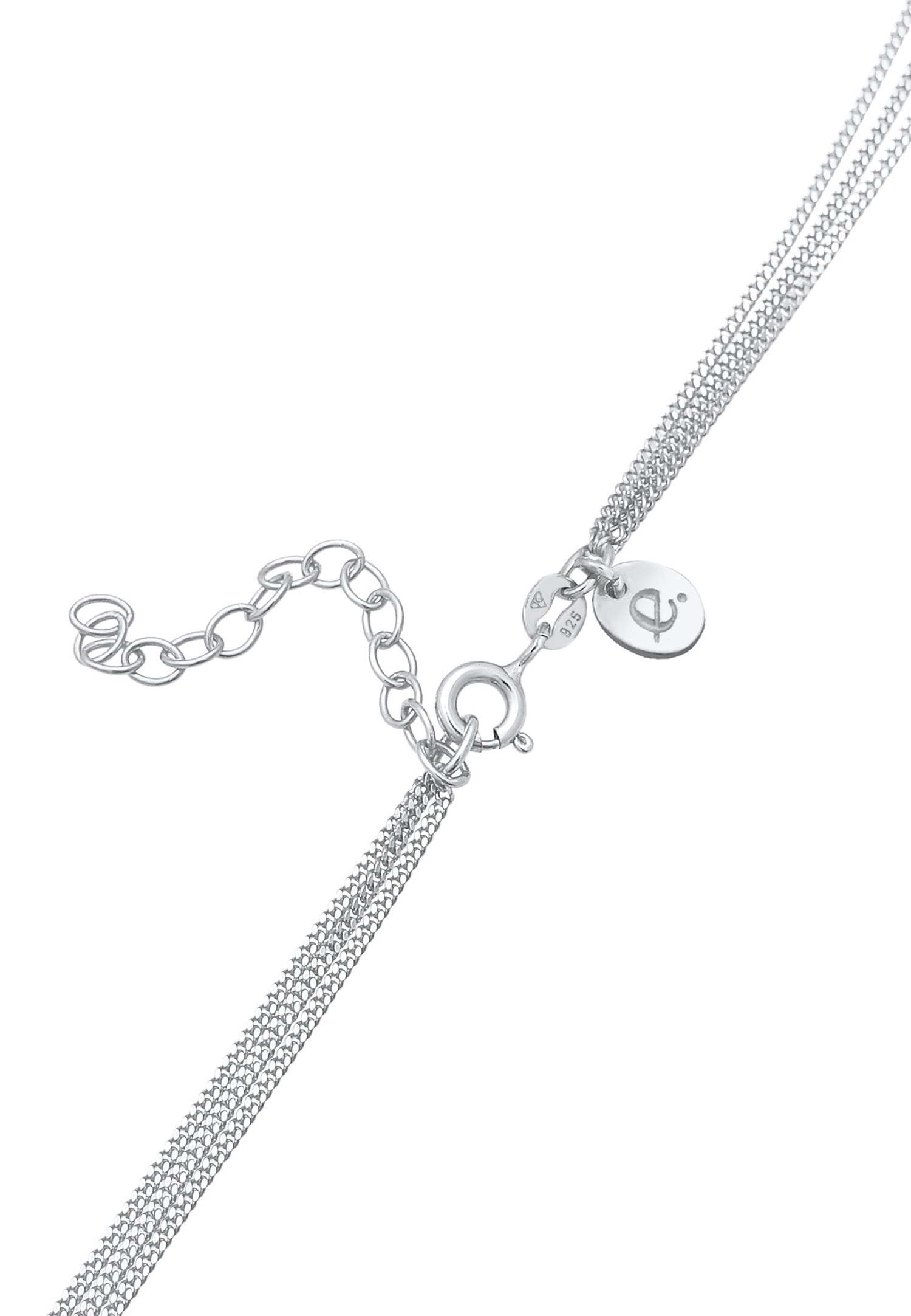 Collana girocollo da donna Elli PREMIUM con tormalina Lunestone e labradorite in argento sterling 925