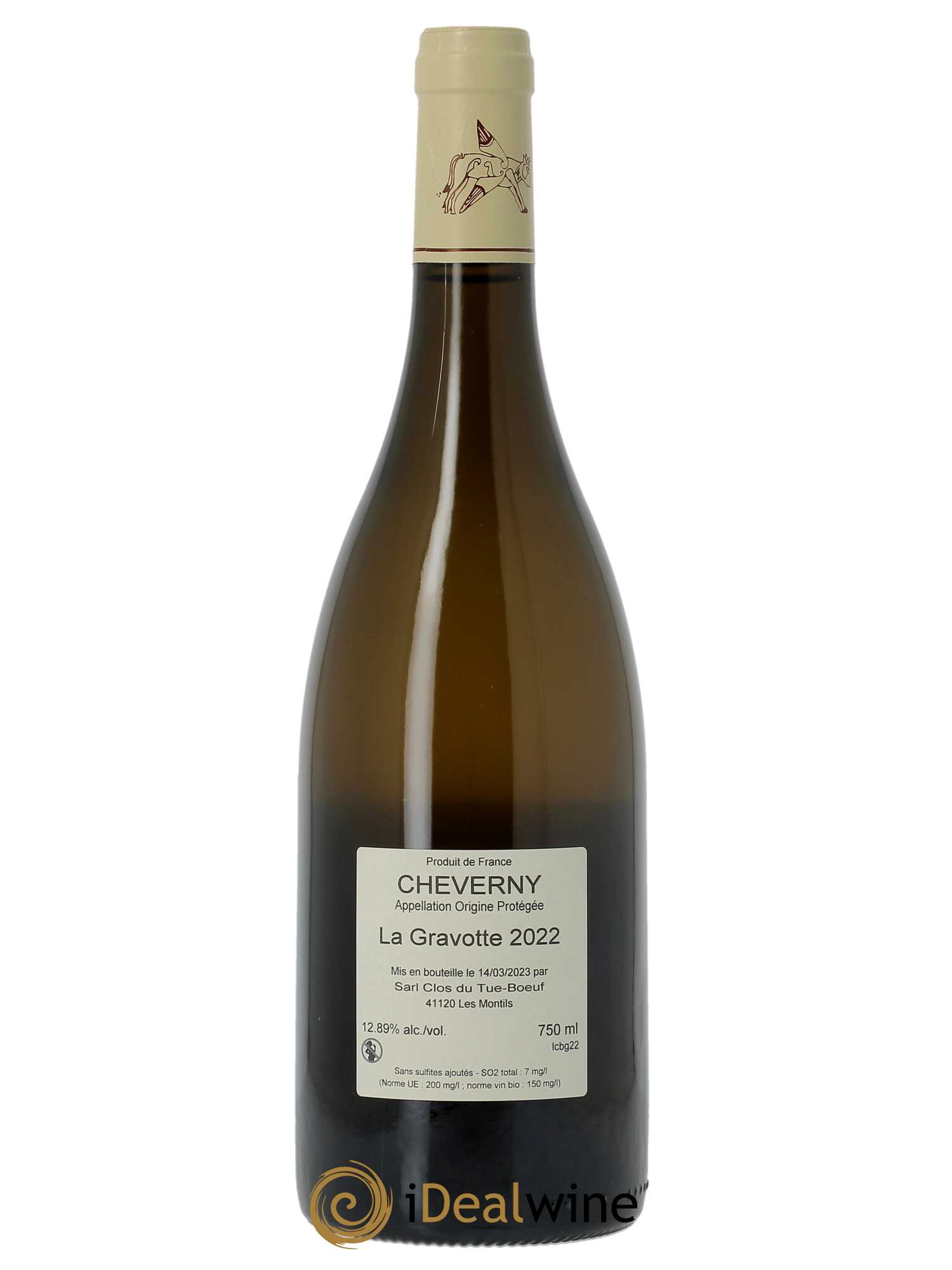 Cheverny La Gravotte Clos du Tue-Boeuf  2022 - Lot de 1 Bouteille