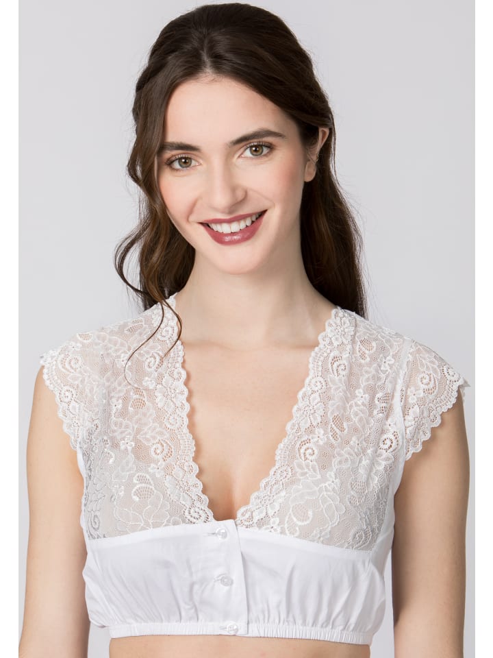 Stockerpoint Stockerpoint Dirndlbluse Aveline in weiss günstig kaufen