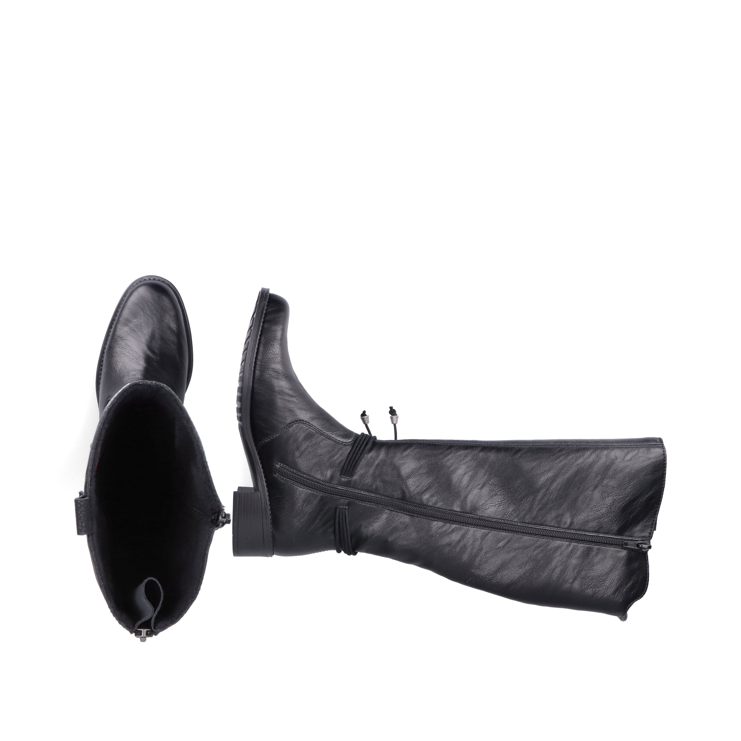 Rieker Damen Hochschaftstiefel tiefschwarz
