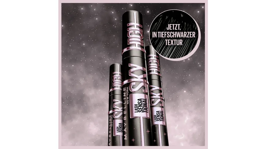 MAYBELLINE NEW YORK Mascara Lash Sensational Sky High 1 - Tiefschwarz