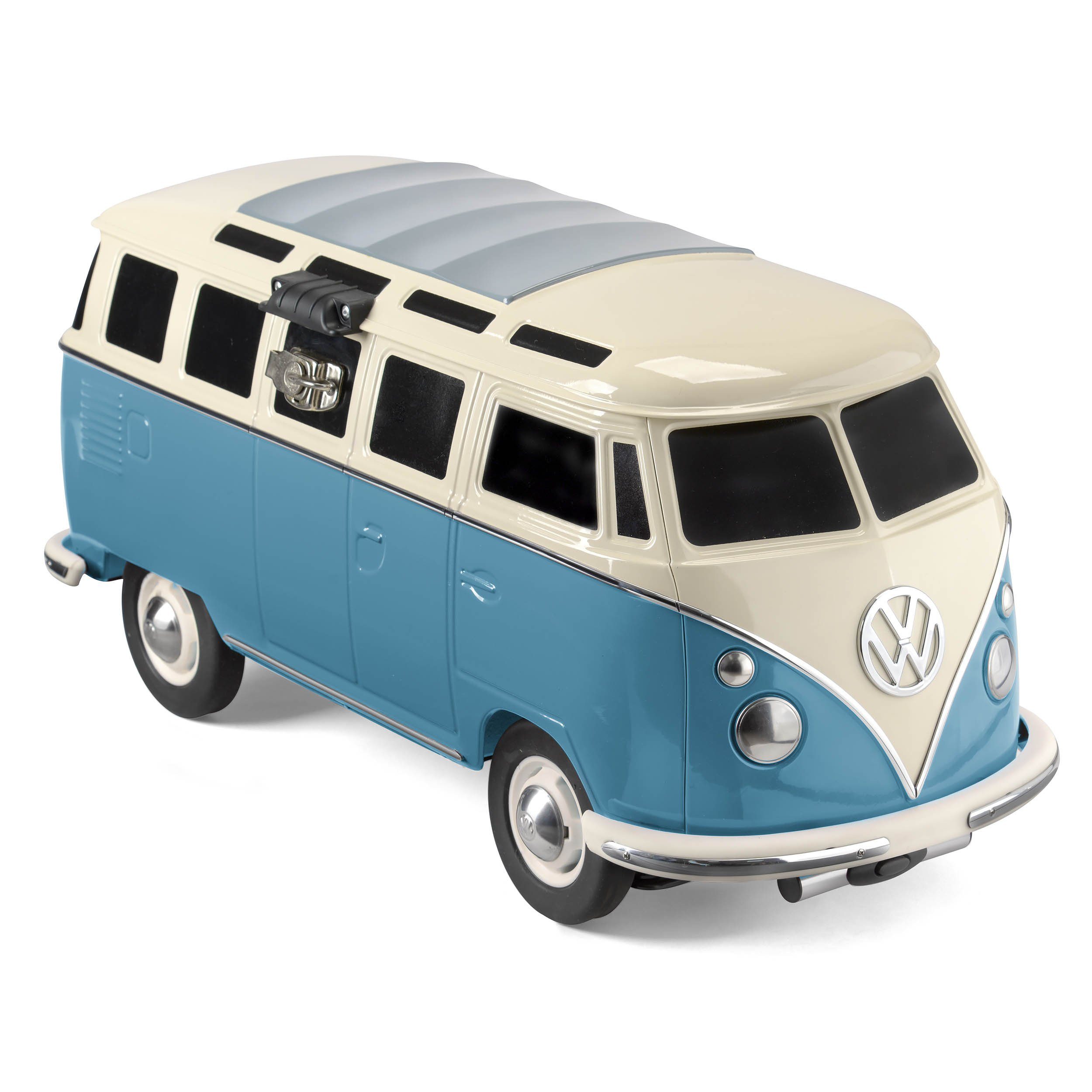 VW Collection by BRISA Kühlbox Volkswagen Fahrbarer Kühlwagen in T1 Bulli Bus Form, 26 Liter, isolierter Bollerwagen