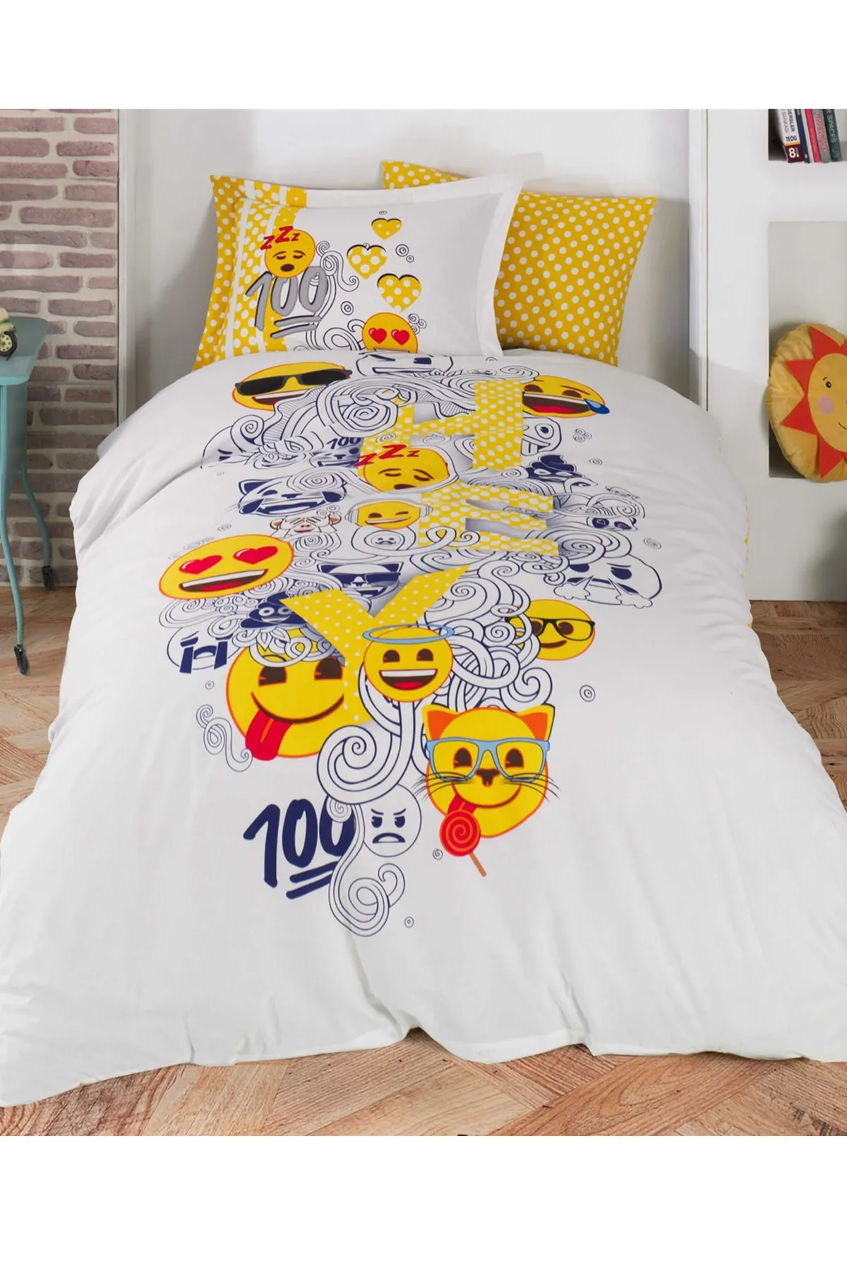 Hobby  Emoji-Party-Bettbezug-Set für Kinder