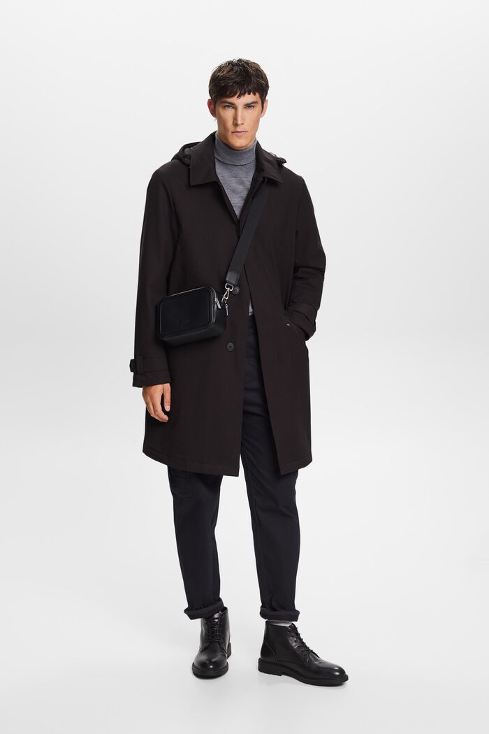 Recycelt: Wattierter Mac Coat mit flexibler Kapuze