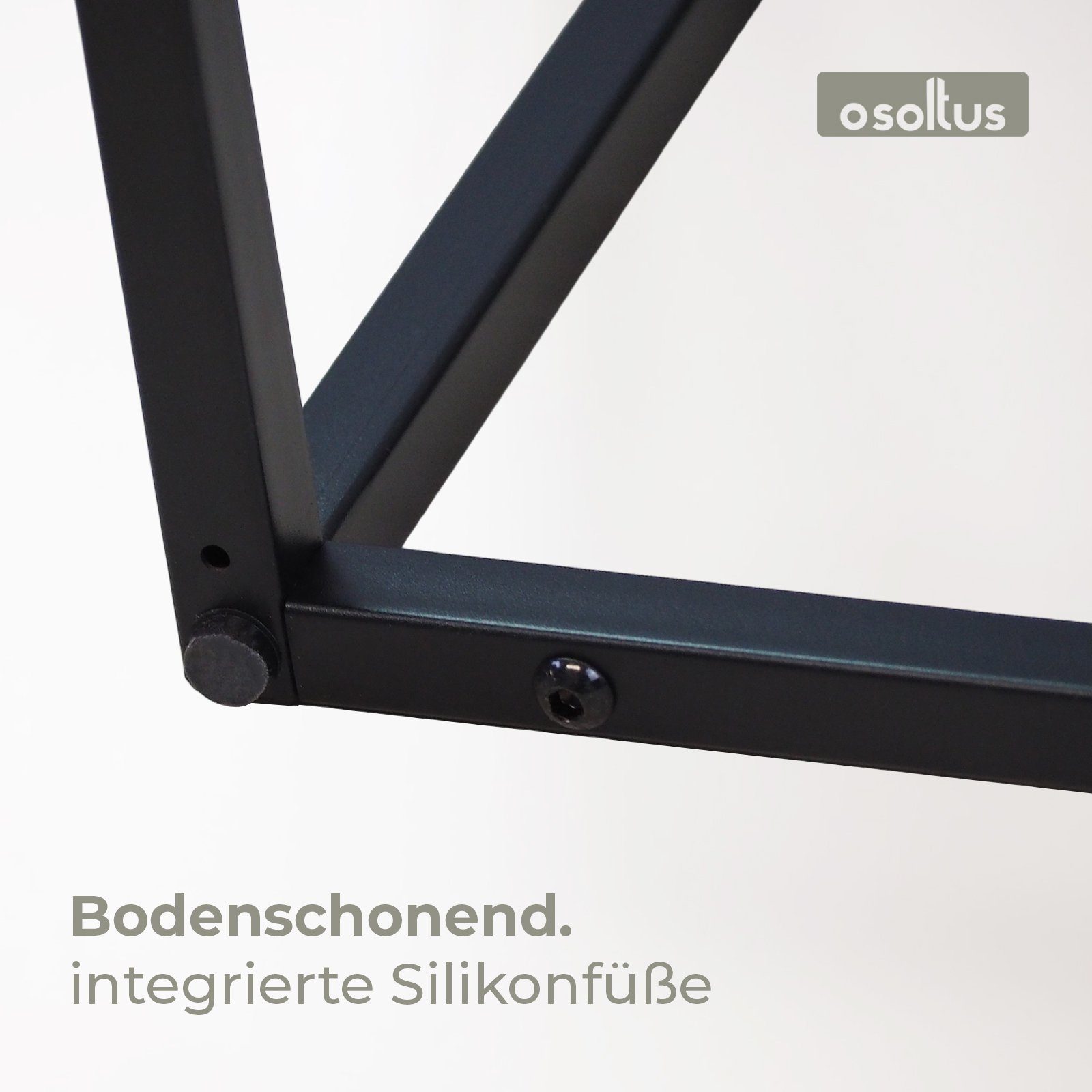 osoltus Raumteiler osoltus Pflanzkasten Raumteiler cube black schwarz Konsole 80cm