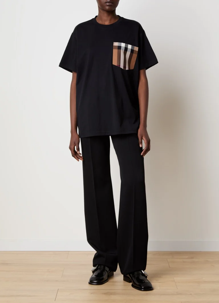 T-shirt Burberry con taschino sul petto