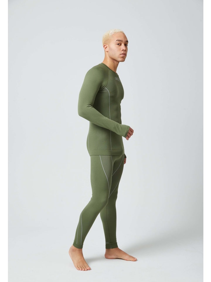SNOCKS Thermounterwäsche mit Daumenloch 1 Set in Olive günstig kaufen
