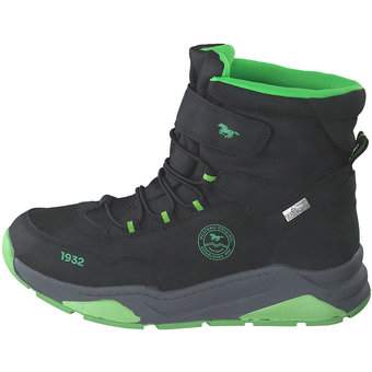 Mustang Klett Boots in schwarz