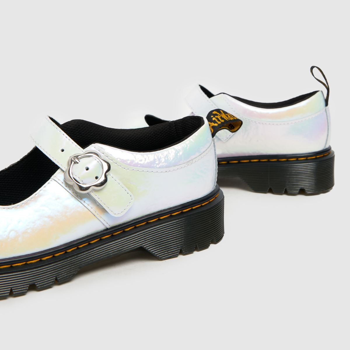 Dr Martens vita Mary-Jane Bex flickor ungdomsskor