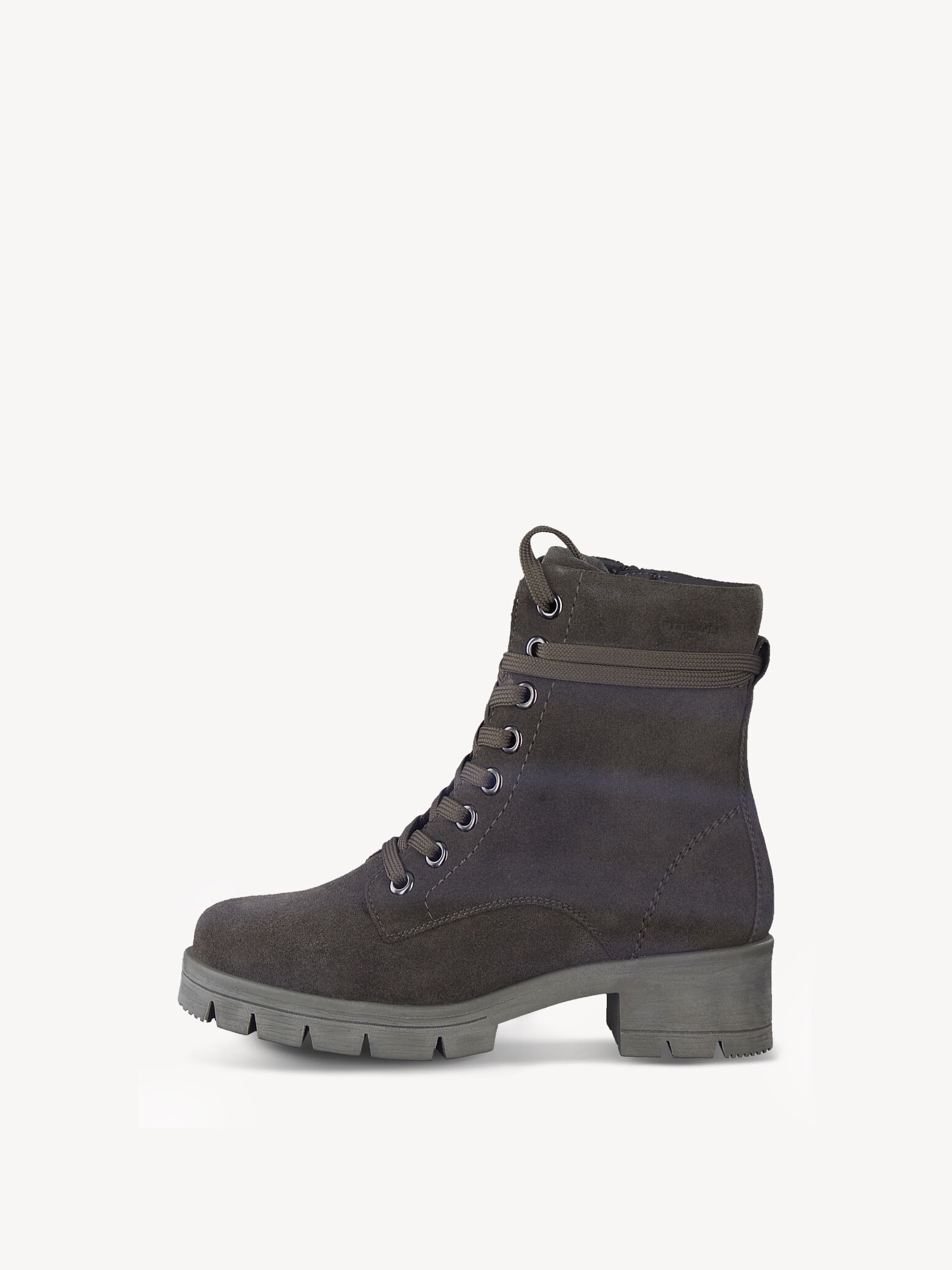 Bottine en cuir - gris