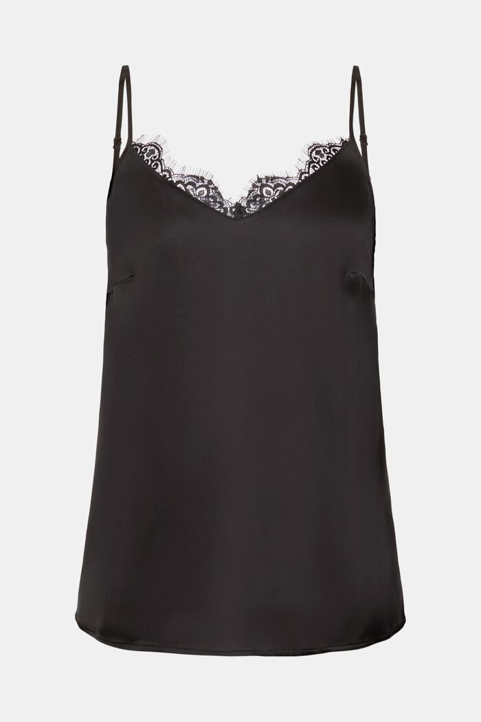 Drapiertes Top aus Satin