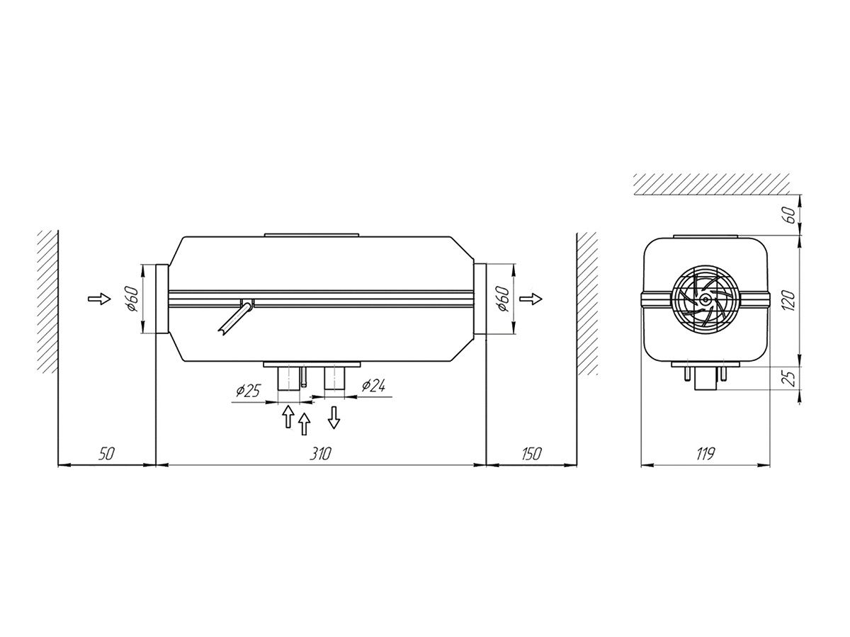 Autoterm 2Kw Dieselheizung