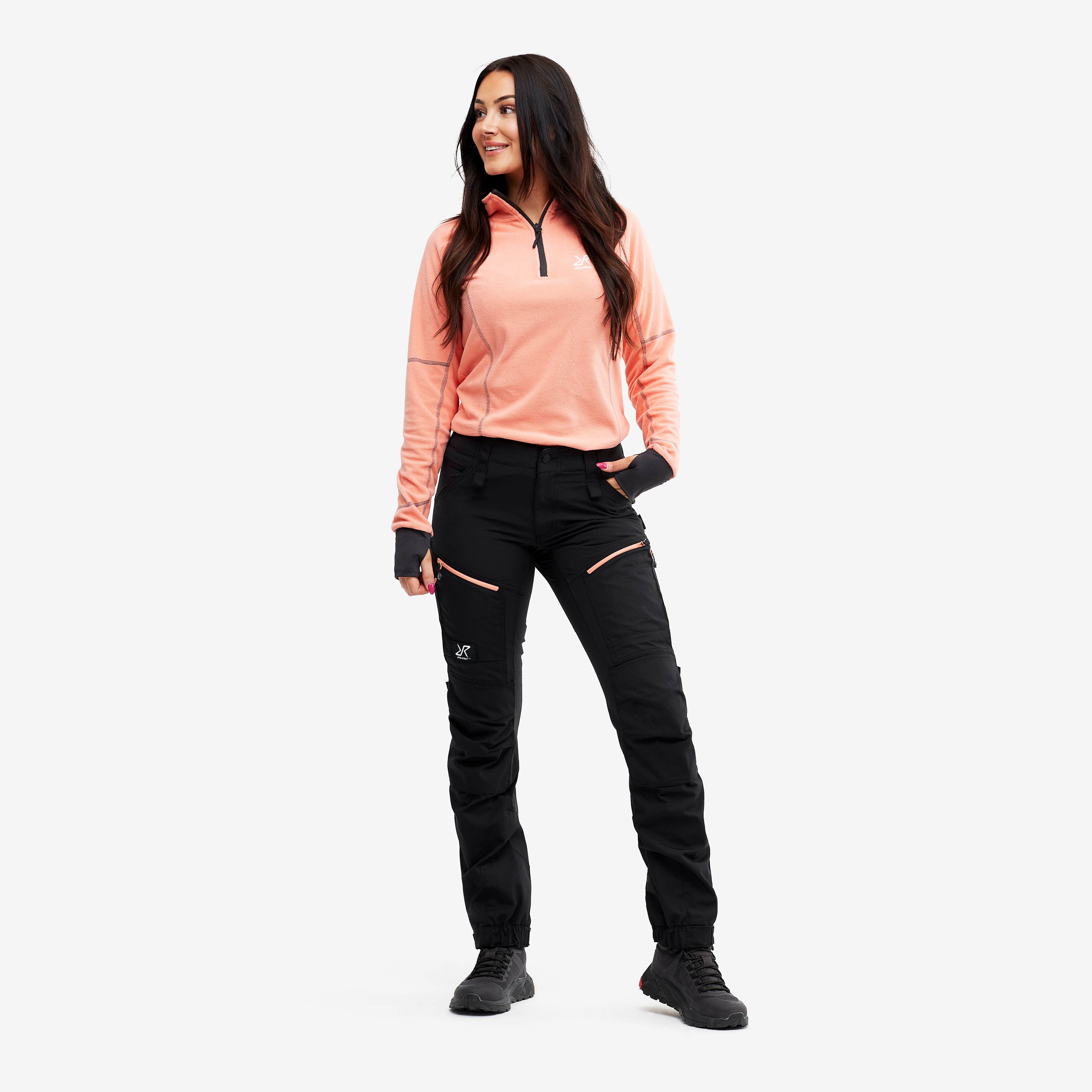 RVRC GP Pro Pants Femme Black/Burnt Coral
