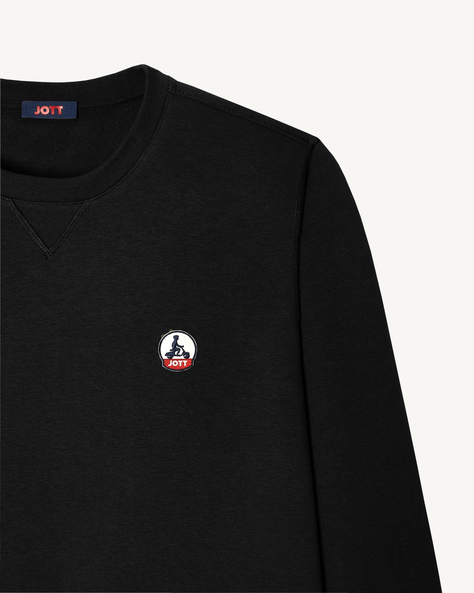 Sweat homme en coton biologique Noir Braga