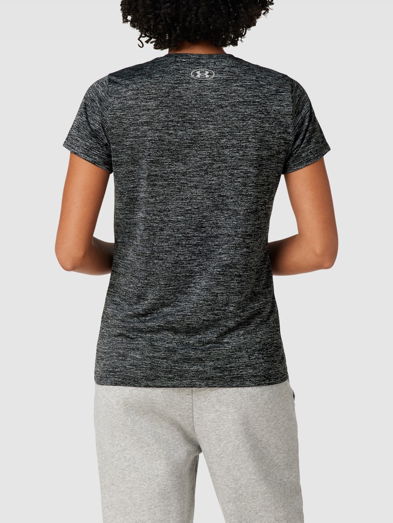 T-Shirt mit Allover-Muster in schwarz