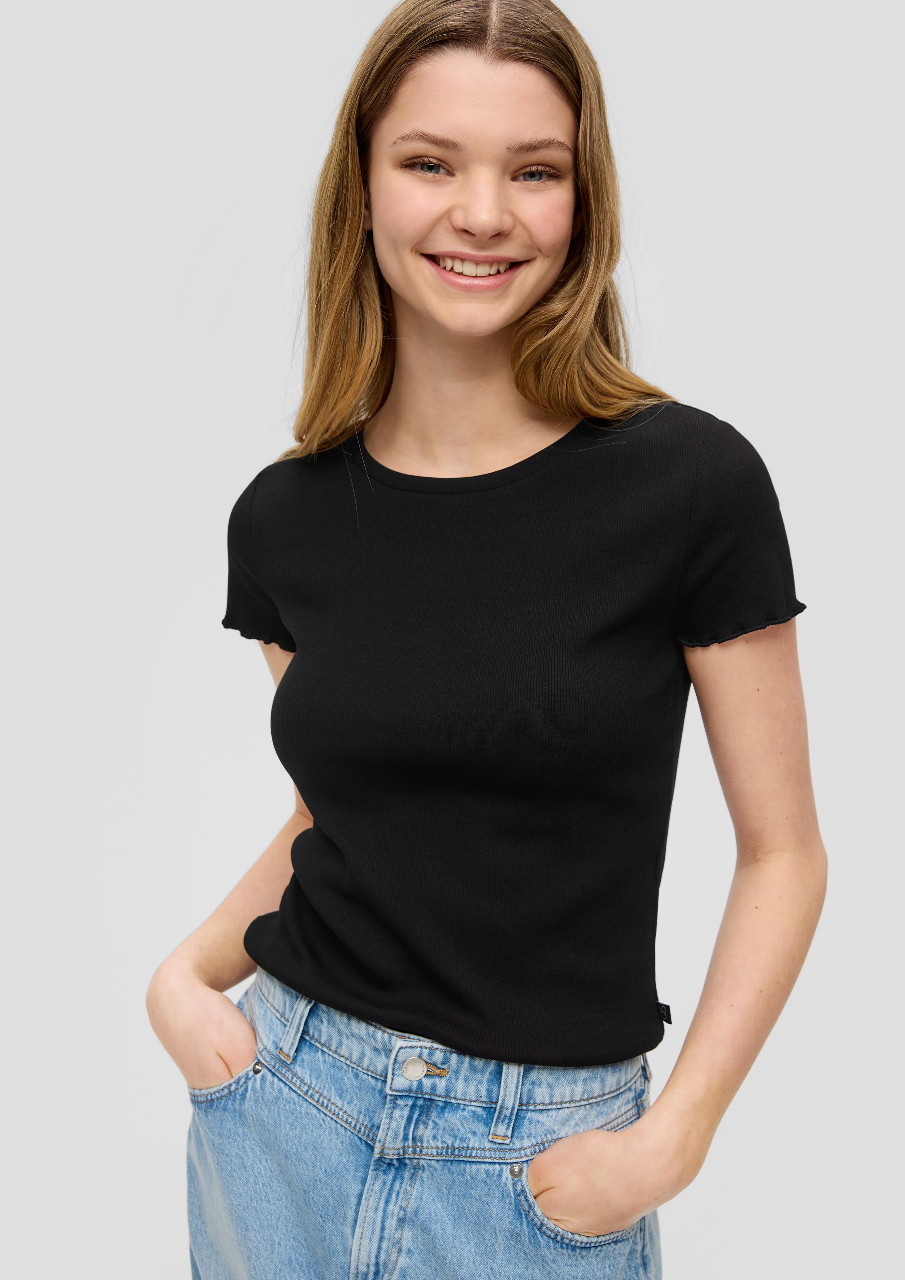Cropped Top mit Rippstruktur  2141204-9999