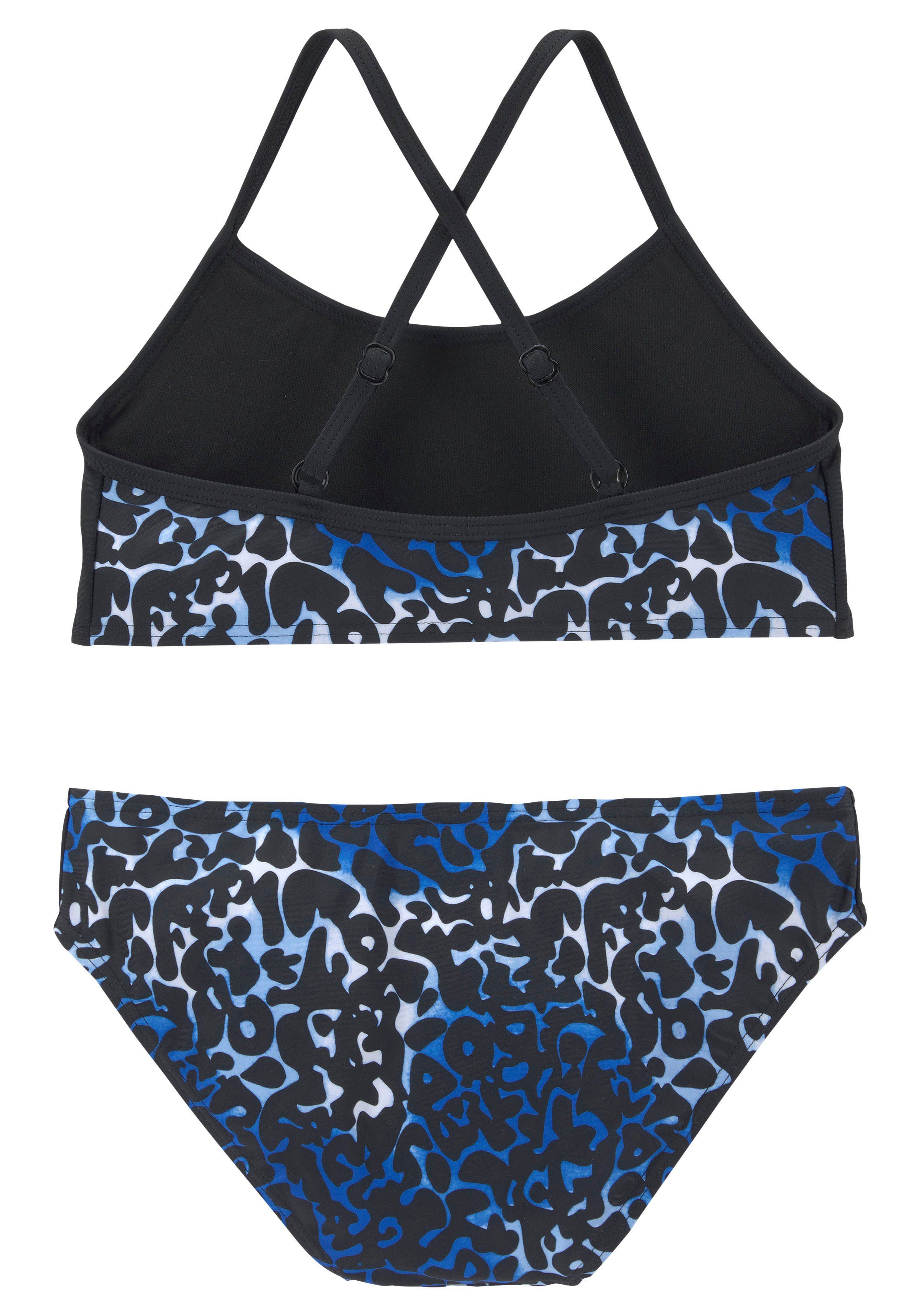 Buffalo Bustier-Bikini mit Druck und Uniparts