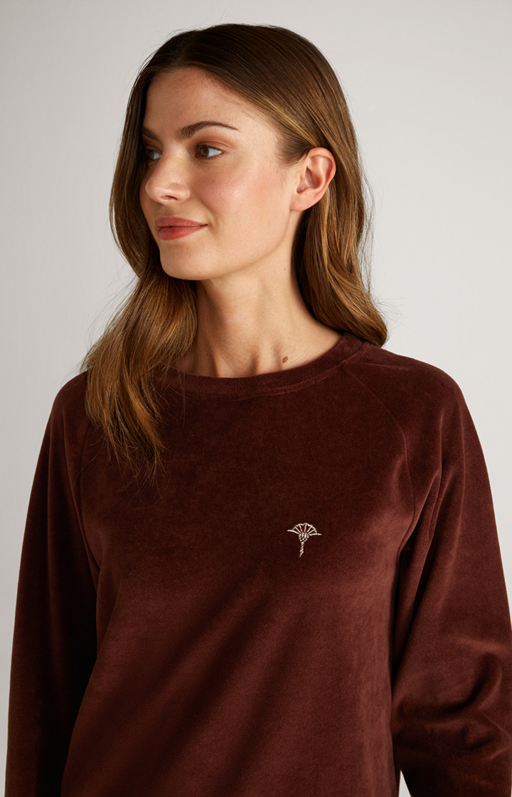Loungewear Long-Sweater in Coffee