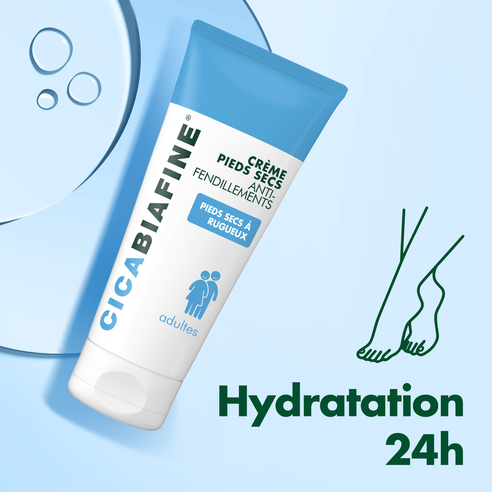 cicabiafine CicaBiafine® Duo Crèmes Pieds Secs Anti-Fendillements 2 x 100 ml Crème pieds