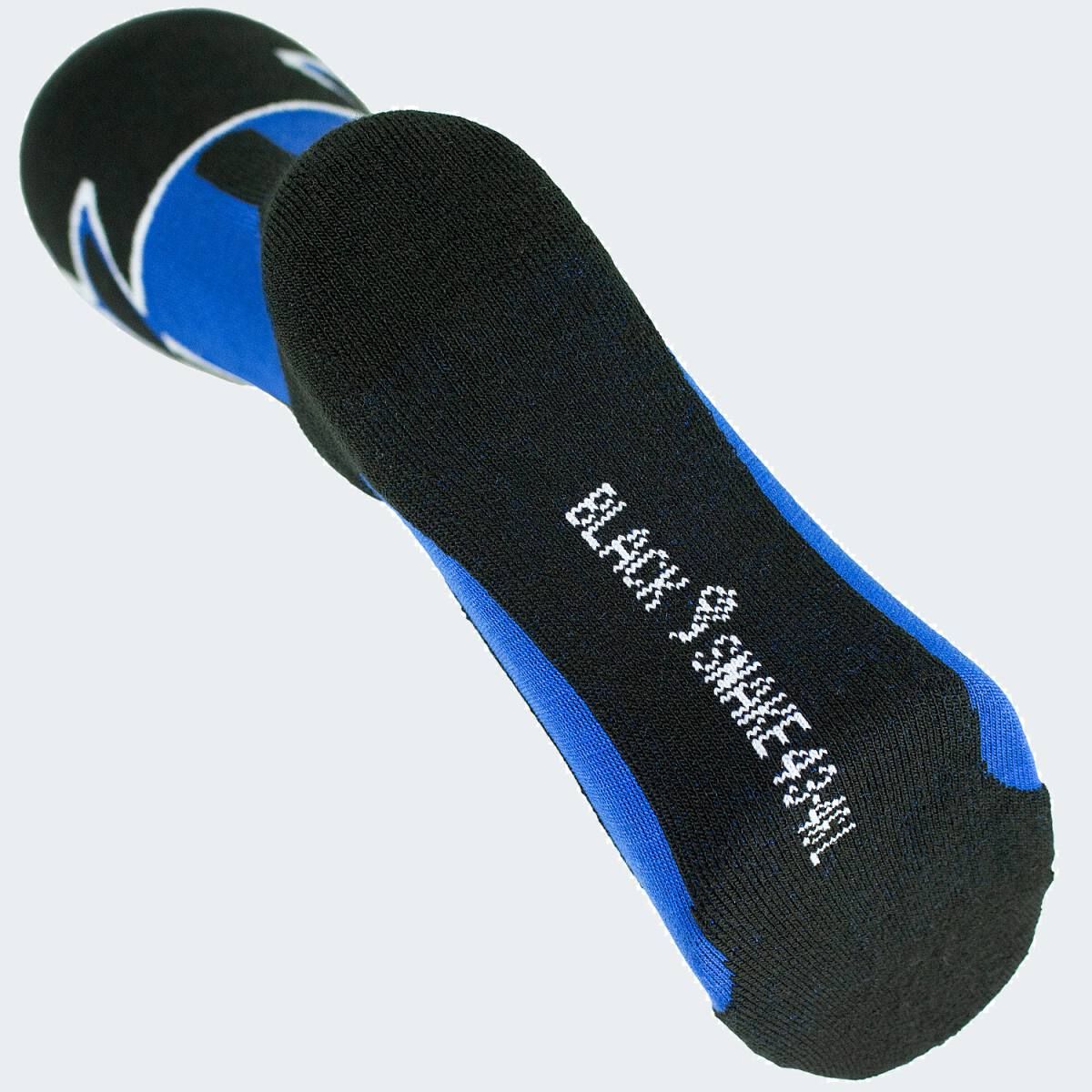 Black Snake High Protection Blue Skisocken