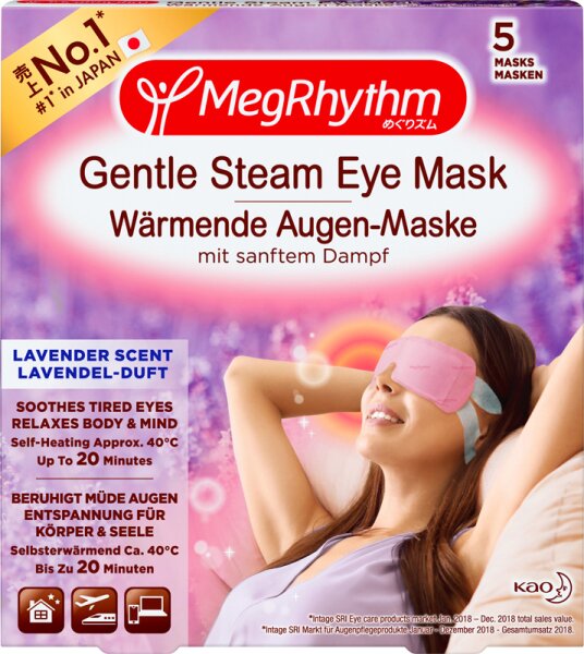 MegRhythm Gentle Steam Eye Mask Lavendel-Duft Augenmaske