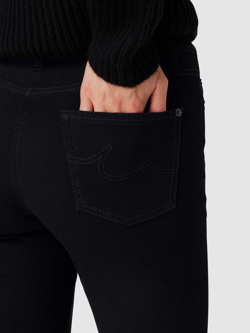 Coloured Skinny Fit Jeans mit Stretch-Anteil Modell PARLA in schwarz
