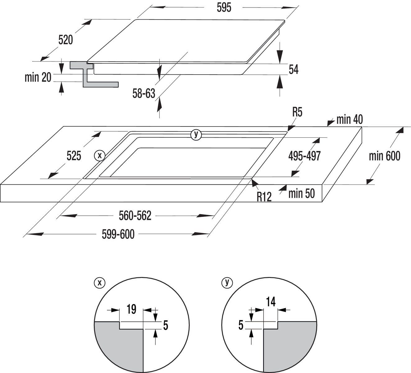 GORENJE Backofen-Set Pacific Backofen-Set Pyrolyse/Induktion 2021, mit 1-fach-Teleskopauszug, Pyrolyse-Selbstreinigung, Pyrolyse Backofen & Induktionskochfeld