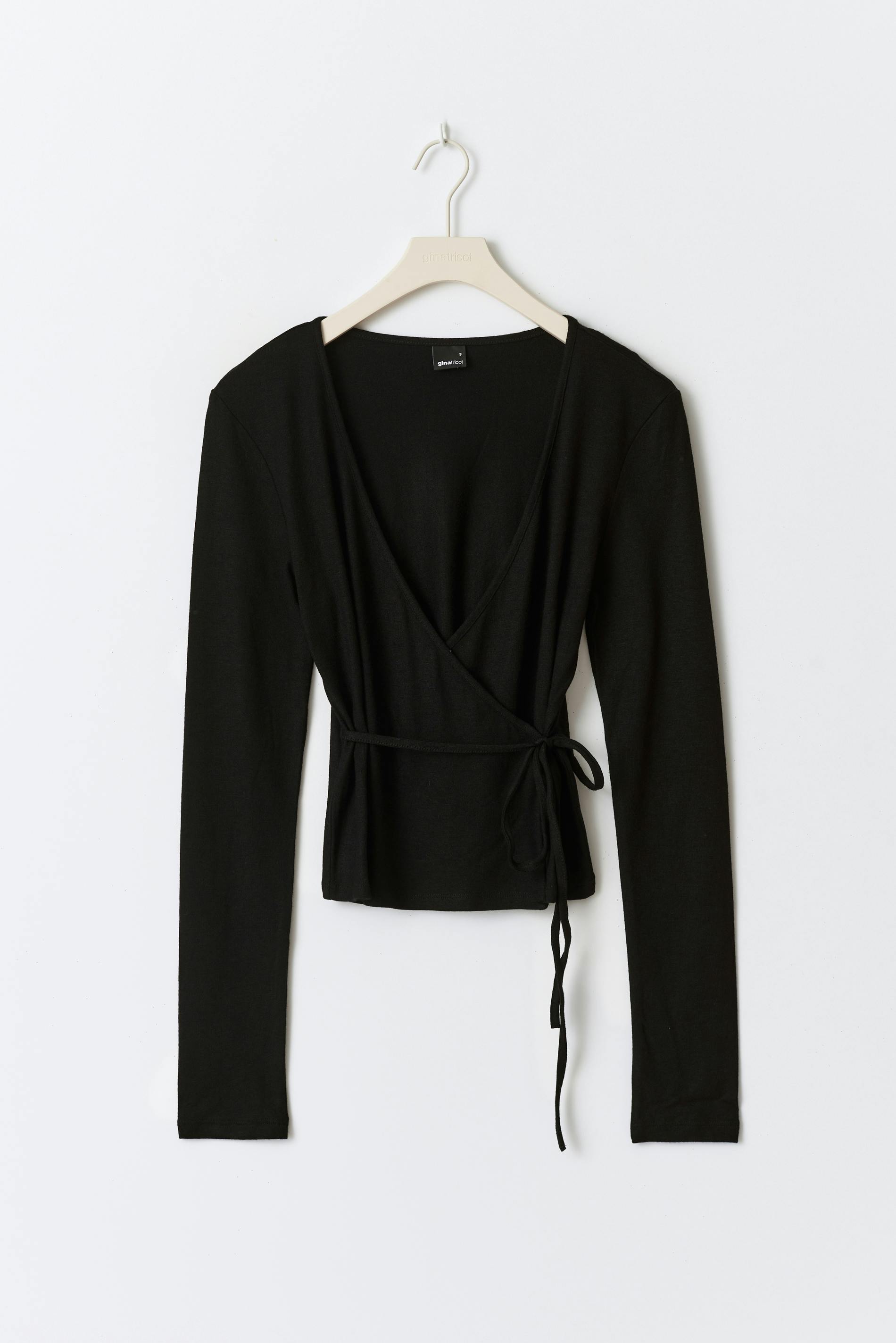 Long sleeve wrap top