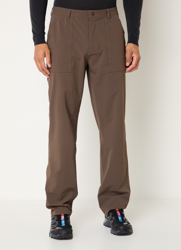 Pantaloni chino Sienna Forest, croială slim, buzunare laterale