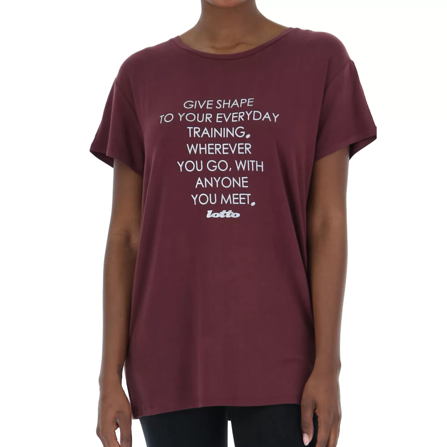 TEXT NA TRIČKO W VI VINEYARD DK RED
