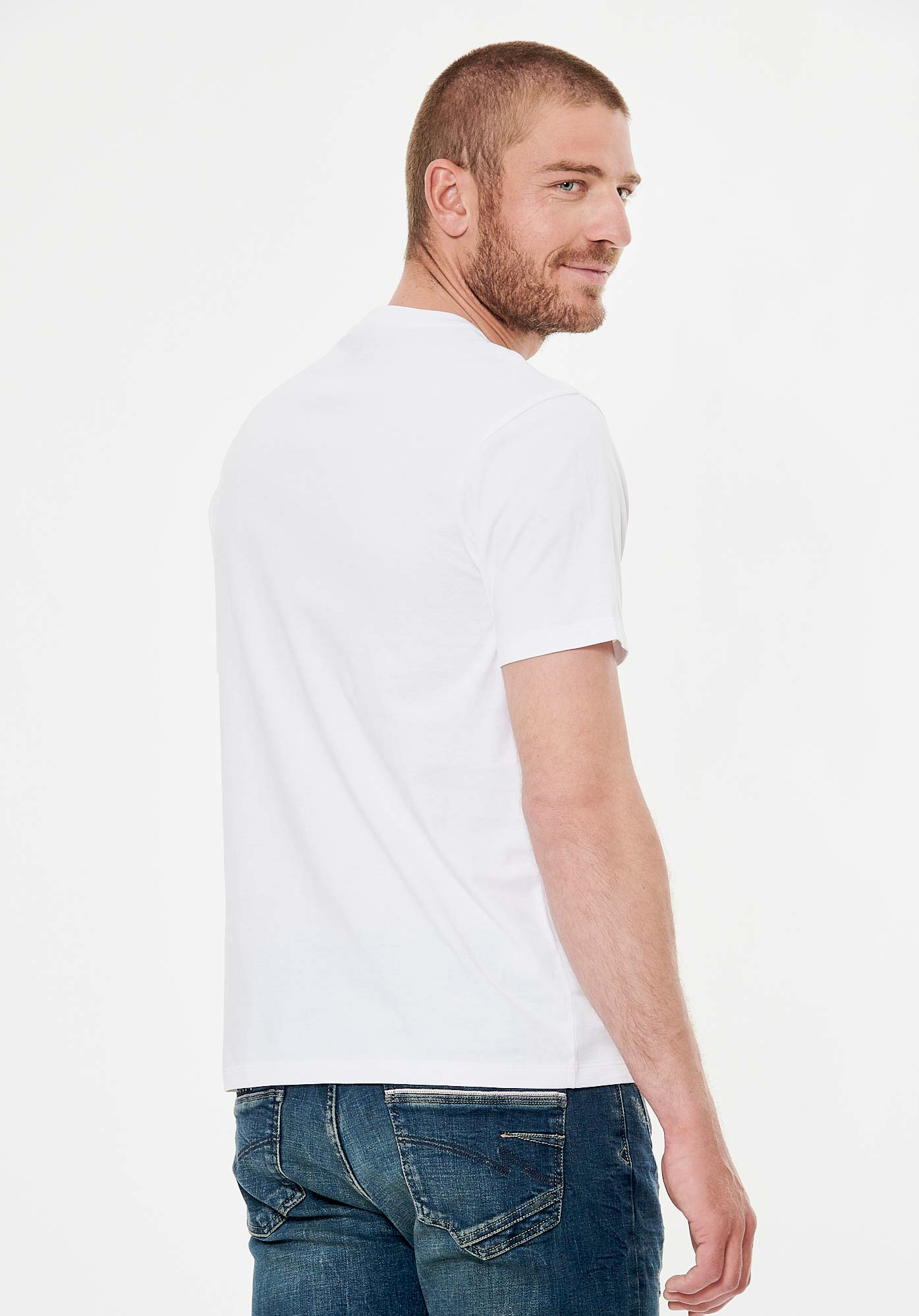 RUMO   T-shirt blanc homme 100% coton bio