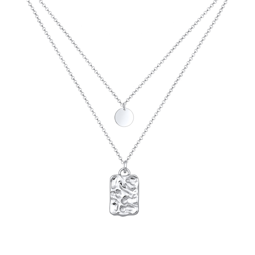 Elli Elli Collier Layer-Conception avec Geo Organique Pendentif Collier Femme-(925/100 collier
