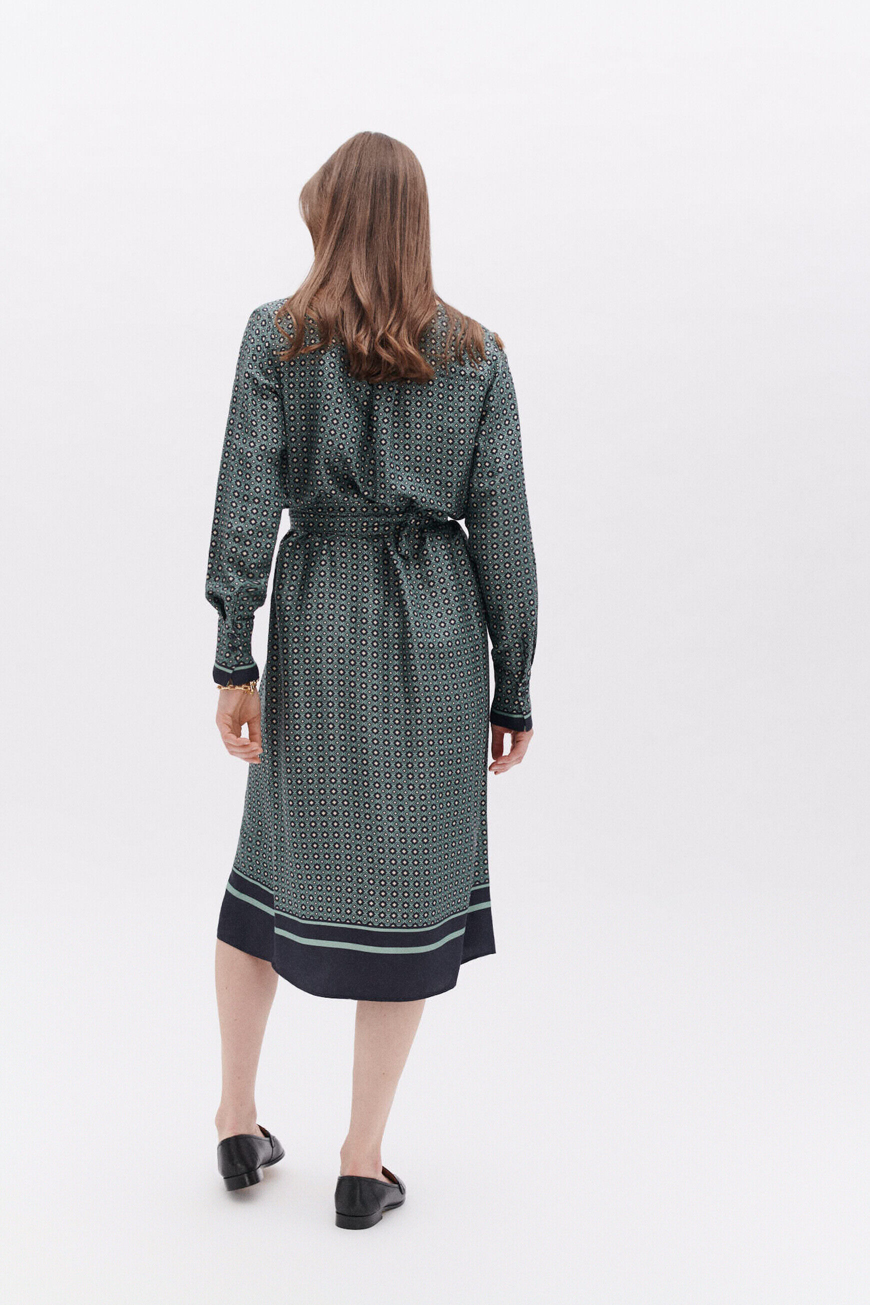 Robe romie bleu marine femme