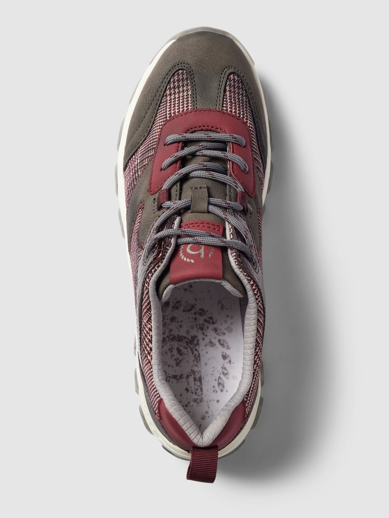 Sneaker mit Hahnentrittmuster Modell 'Yuki' in schwarz