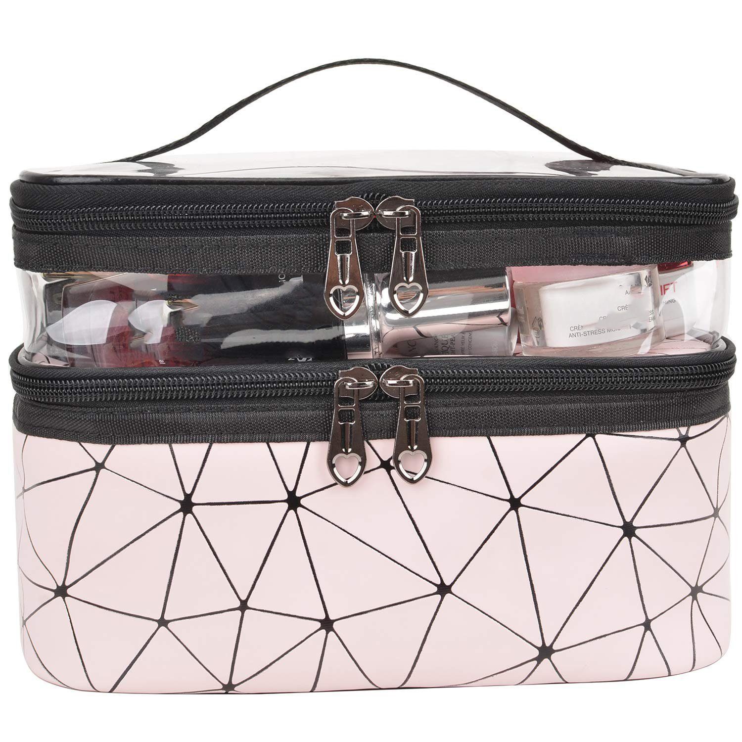SCOBAG Kosmetiktasche Makeup Bag Transparent Cosmetic Bag (1-tlg), Nass- und Trockentrennung kann in der Hand gehalten werden