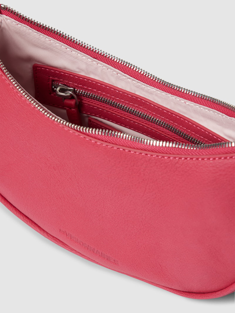 Handtasche mit Label-Detail in fuchsia