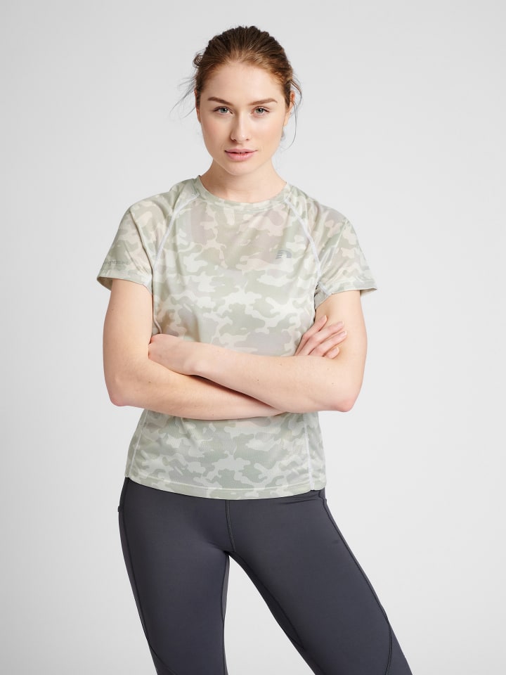 Newline Newline T-Shirt Raglanärmel Women Running Damen in OYSTER MUSHROOM AOP günstig kaufen